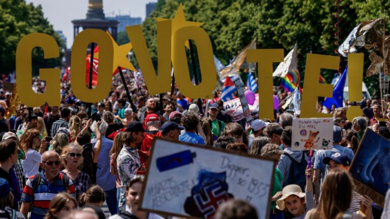 young Germans aged 16 to 18 vote for the first time during the European elections.