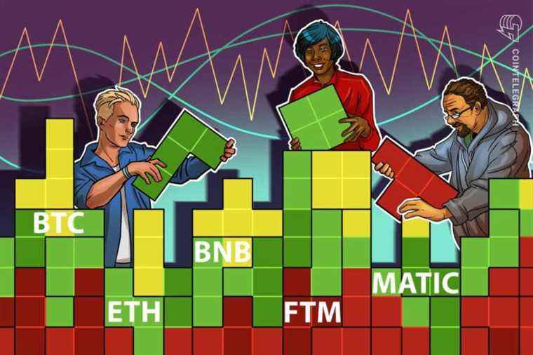 Top 5 des crypto-monnaies à surveiller cette semaine : BTC, ETH, BNB, MATIC, FTM