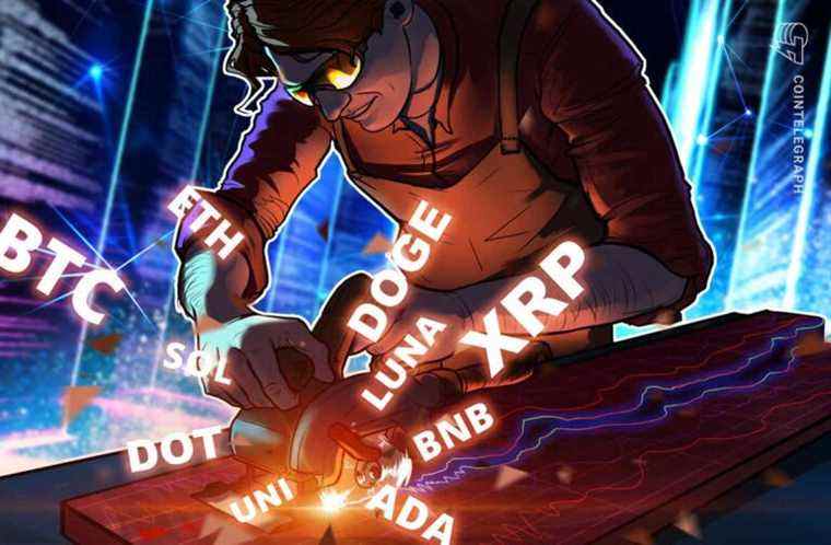 Analyse des prix 18/10 : BTC, ETH, BNB, ADA, XRP, SOL, DOT, DOGE, LUNA, UNI