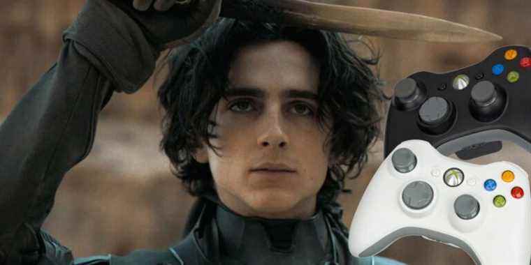 Dune Star Timothee Chalamet utilisé pour peindre et vendre des manettes Xbox 360