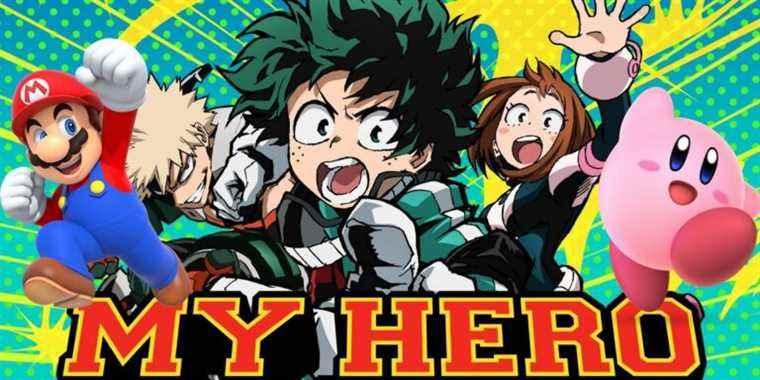 Fan Art combine Super Smash Bros. Ultimate avec My Hero Academia