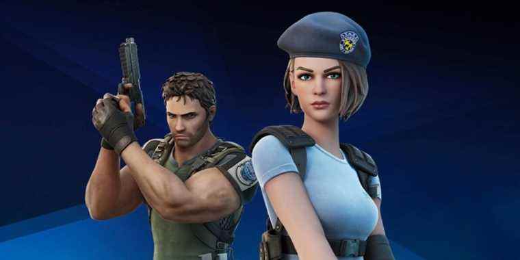 Fortnite révèle le crossover Resident Evil avec Chris Redfield et Jill Valentine