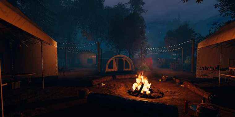 Emplacement des clés de la cabine du camping Maple Lodge