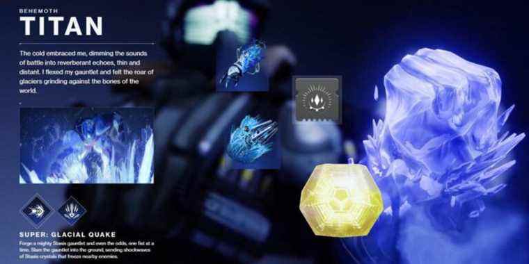 Les changements de stase du pack 30e anniversaire de Destiny 2 ne devraient pas énerver les Titans