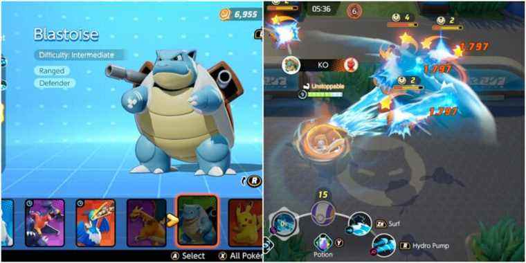 Meilleures versions de Blastoise dans Pokemon Unite