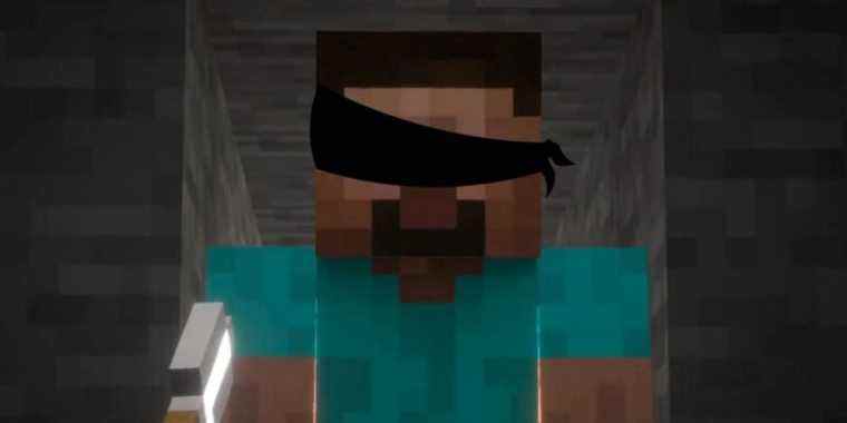 Minecraft Player bat le jeu en un peu plus d’une demi-heure, tout en portant un bandeau