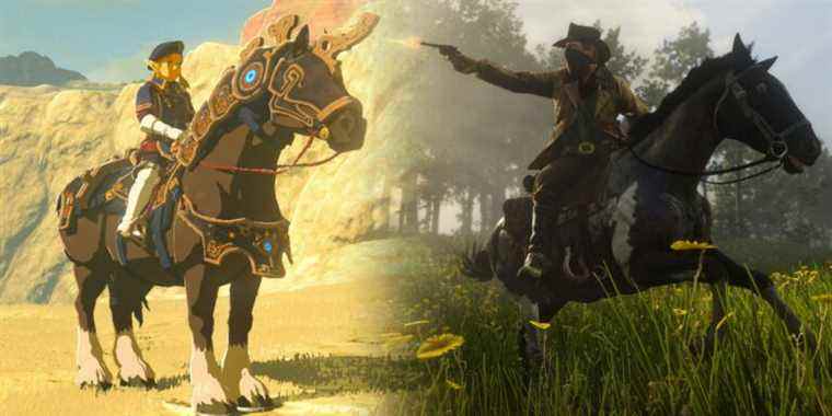 Red Dead Redemption 2 et Breath of the Wild adoptent des approches très différentes de l’équitation