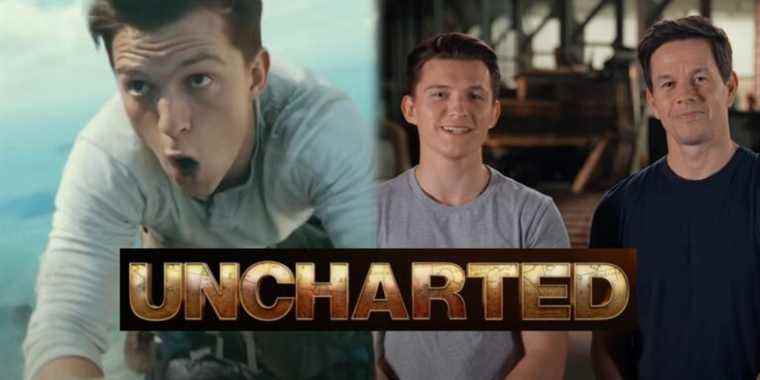 Tom Holland et Mark Wahlberg offrent un aperçu du BTS à Uncharted