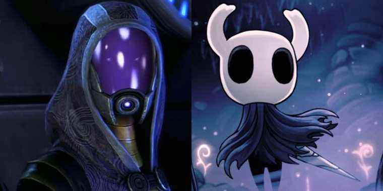 Un fan art impressionnant montre des personnages à effet de masse dans le style artistique de Hollow Knight