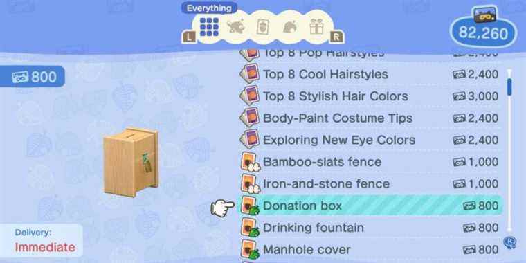 Animal Crossing: New Horizons – Comment utiliser la boîte de dons (et comment l’obtenir)