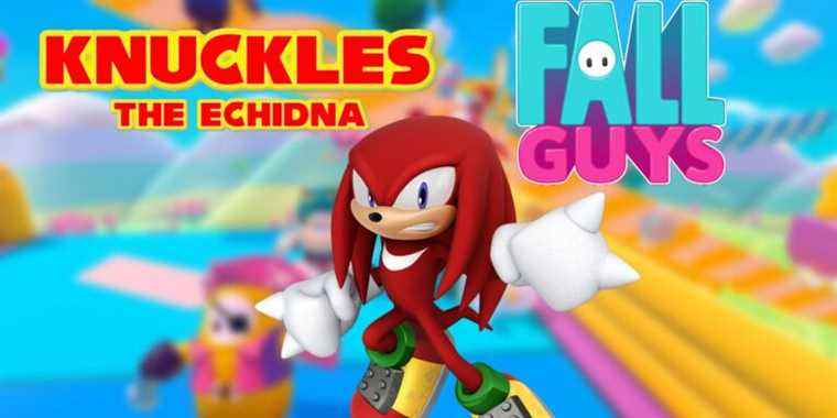 Knuckles de Sonic the Hedgehog arrive à Fall Guys