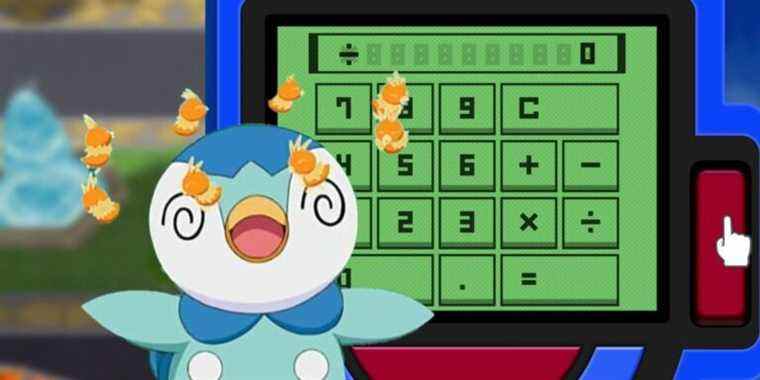 La calculatrice Poketch de Pokemon Brilliant Diamond et Shining Pearl est cassée