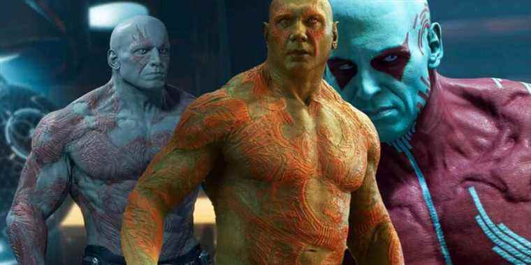 La prise de Drax de Marvel Guardians of the Galaxy est aussi bonne que celle de Batista