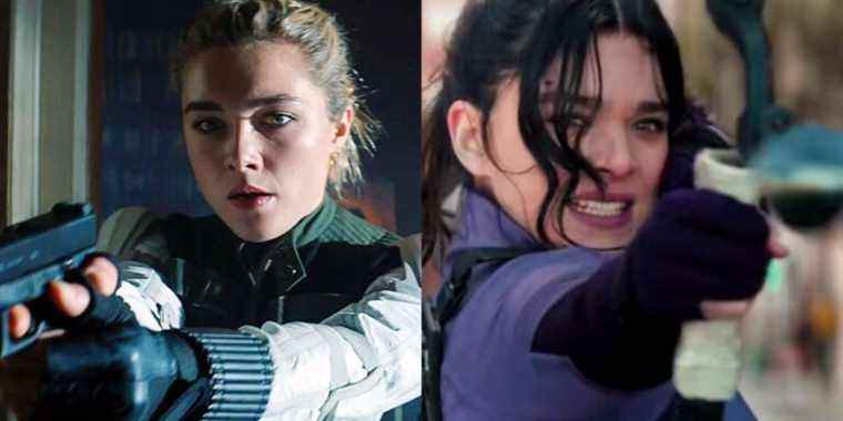 La star de Hawkeye, Hailee Steinfeld, taquine la scène de tournage avec Florence Pugh