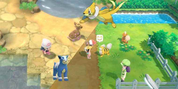 Pokemon Brilliant Diamond et Shining Pearl manquent les brillants Overworld de Pokemon Let’s Go