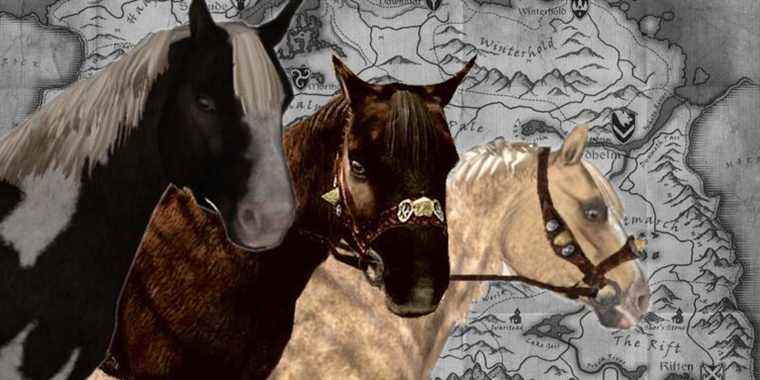 Skyrim: Emplacements des chevaux sauvages