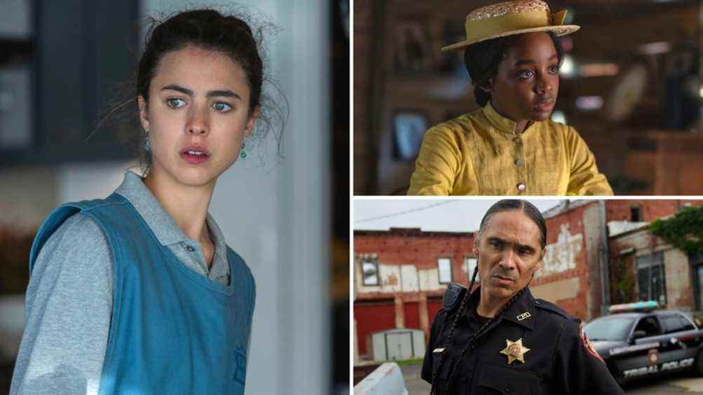 Best Underrated TV Performances 2021, Margaret Qualley in Maid, Thuso Mbedu in The Underground Railroad, and Zahn McClarnon in Reservation Dogs