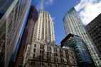 Tours de bureaux dans le quartier financier de Toronto.