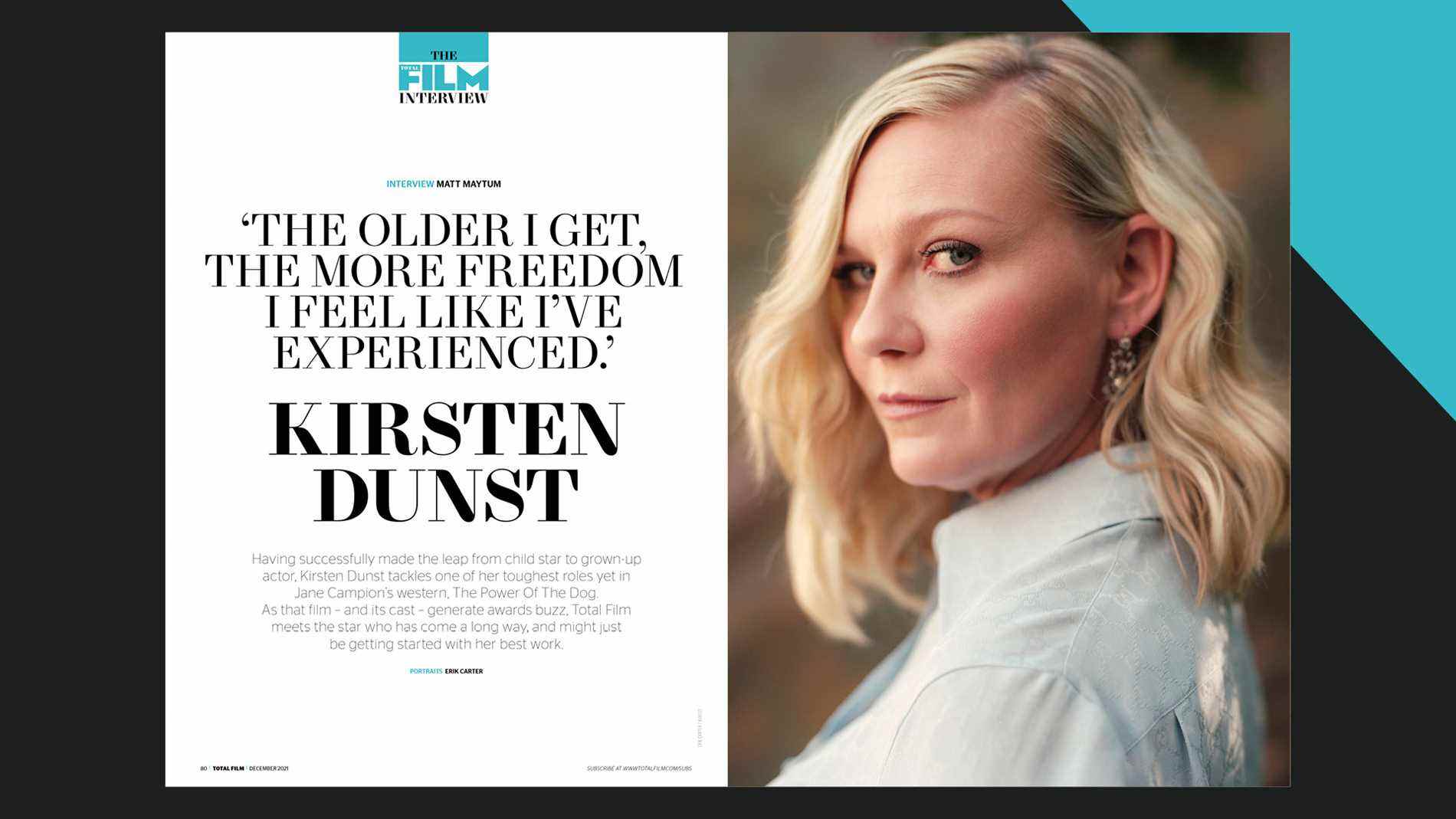 Le long métrage Kirsten Dunst de Total Film.