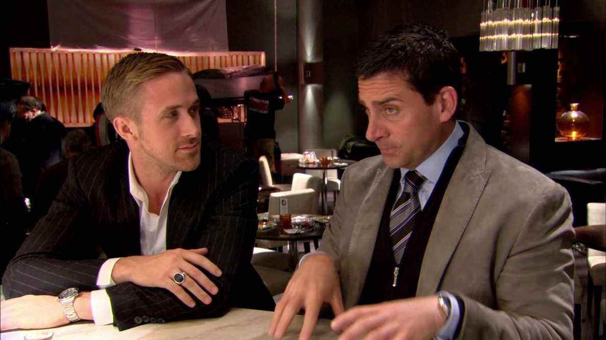 Ryan Gosling et Steve Carell dans Crazy Stupid Love