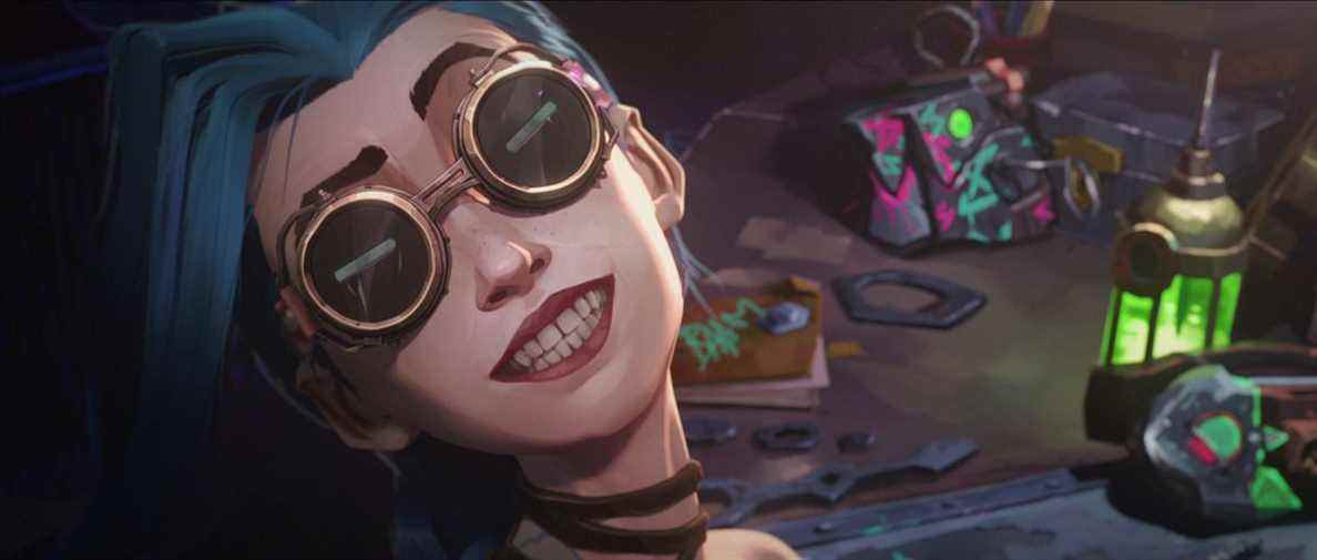 Jinx dans un alambic de la saison 1 d'Arcane