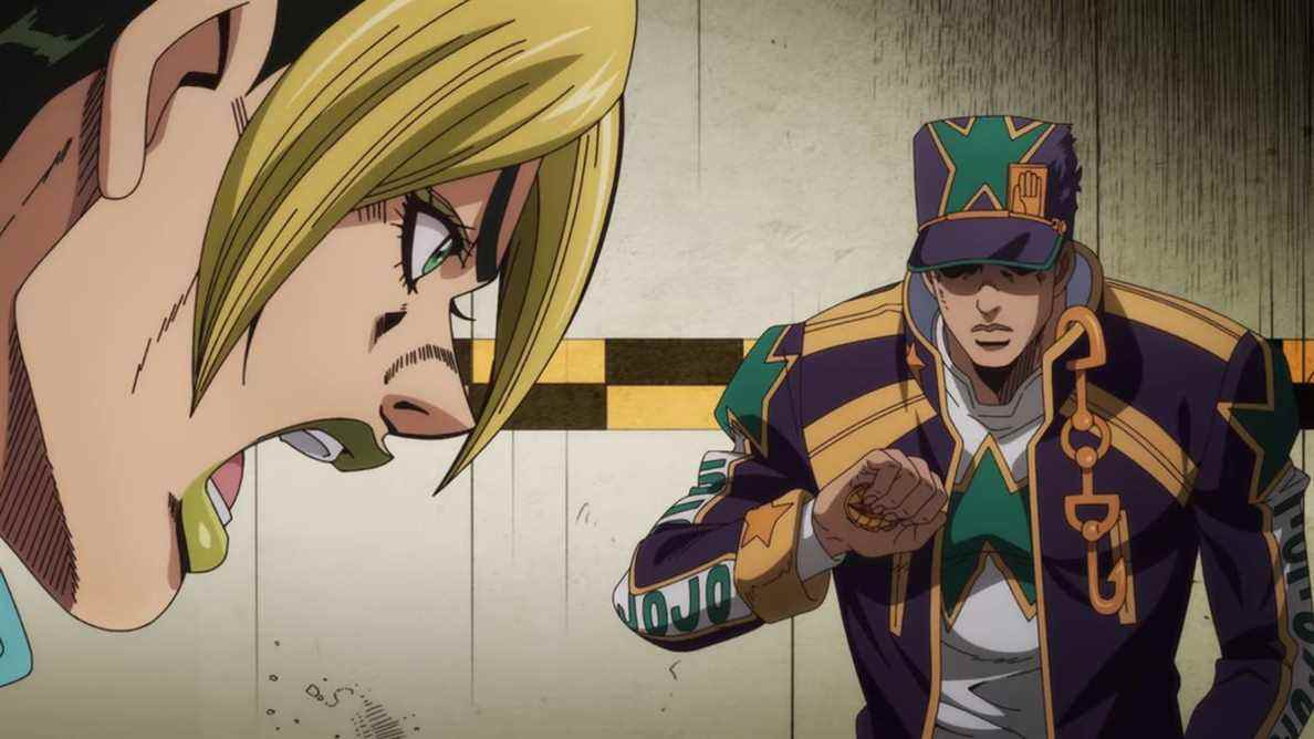 Jolyne Cujoh et Jotaro Kujo dans JoJo's Bizarre Adventure : Stone Ocean.