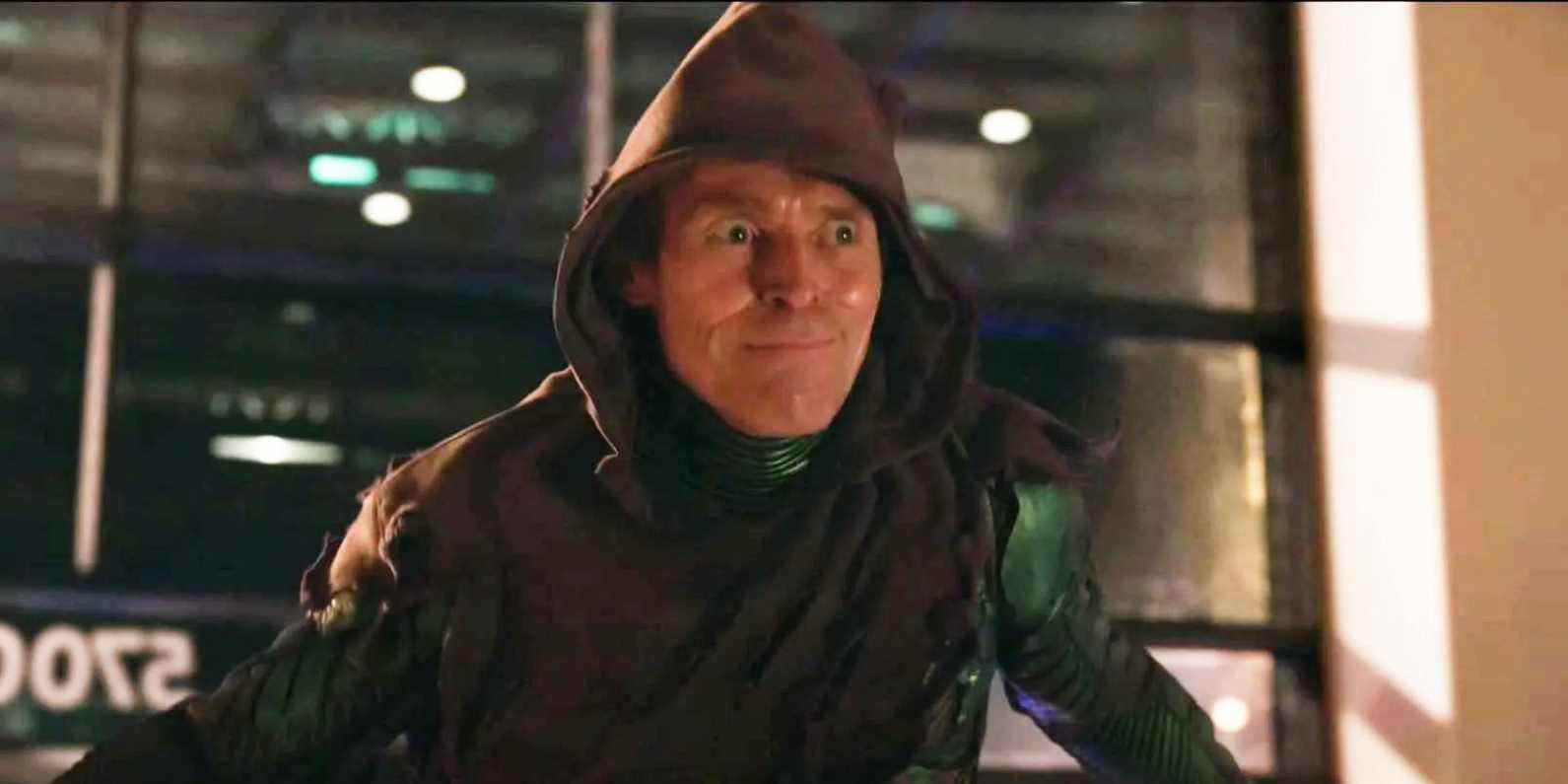 Le gobelin vert de Willem Dafoe démasque dans Spider-Man: No Way Home Clip
