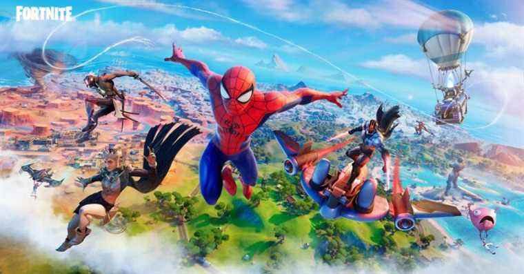 Fortnite Chapter 3 apporte une nouvelle carte, Spider-Man et le web-swinging
