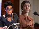 Marie Henein, à gauche, et Nadia Murad.