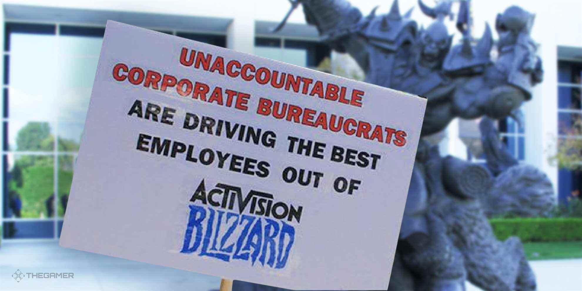 Le personnel de Blizzard se joint au débrayage lors du deuxième jour de protestation contre les licenciements de Raven Software
