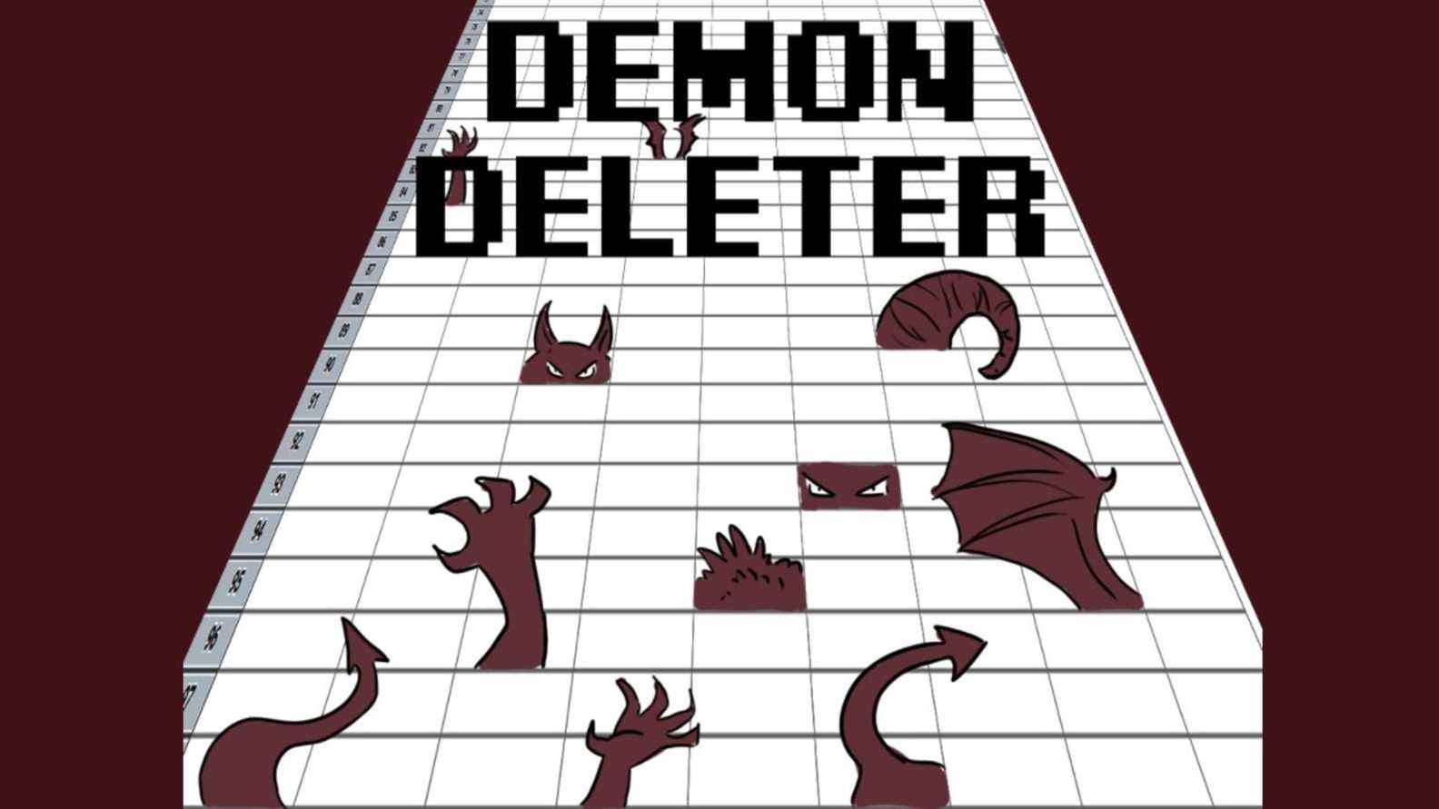     Demon Deleter est un jeu dans une feuille de calcul, inspiré du catalogage des objets Animal Crossing

