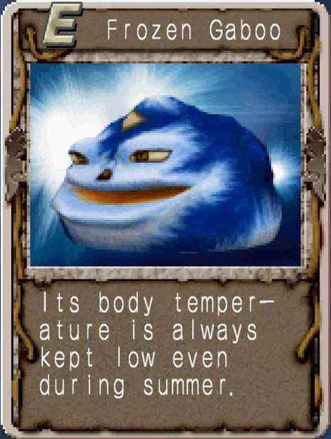 Monster Rancher 2 Frozen Gaboo