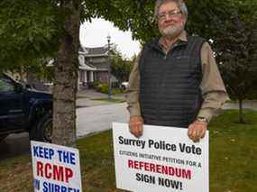 Ivan Scott, qui a fondé la campagne Gardez la GRC à Surrey.