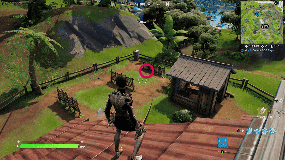 Emplacements de la carte des balises COG dans le guide Fortnite Chapter 3