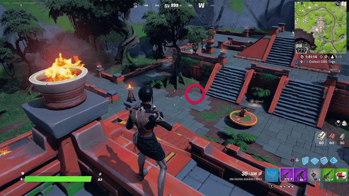 Emplacements de la carte des balises COG dans le guide Fortnite Chapter 3