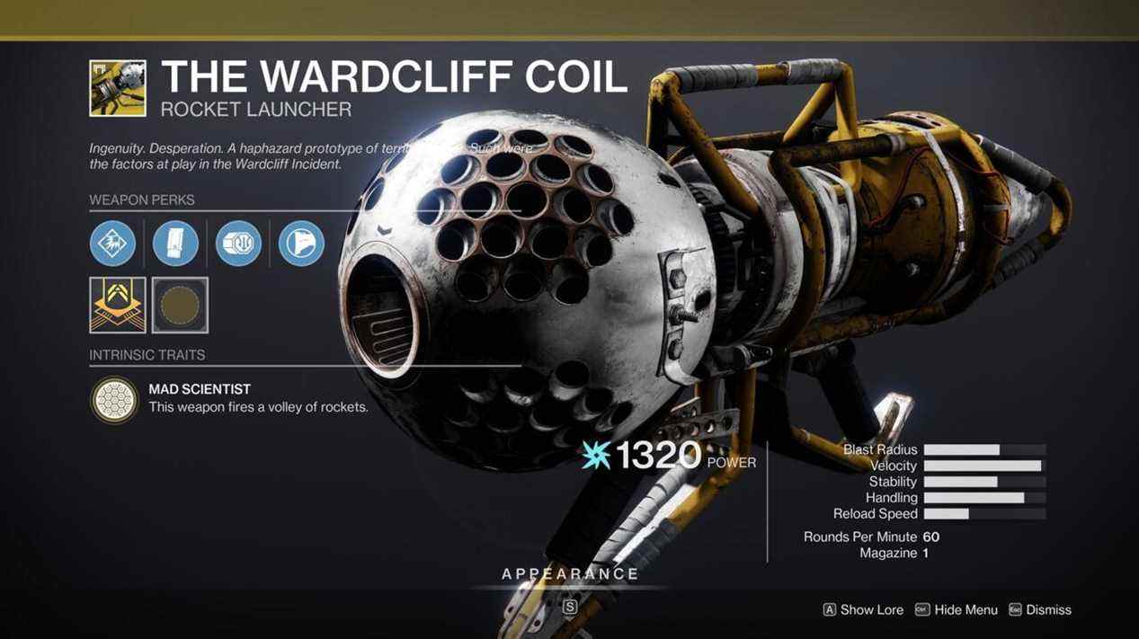 Vous devez à peine viser avec The Wardcliff Coil, ce qui le rend idéal pour gratter les Gardiens dans le creuset.