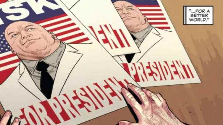 Marvel’s Kingpin révèle son intention de devenir le prochain président américain dans Devil’s Reign #1