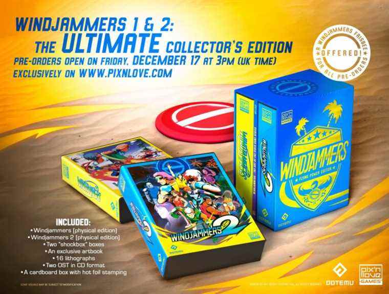 Les Windjammers 1 et 2 reçoivent une version physique spéciale sur Switch
