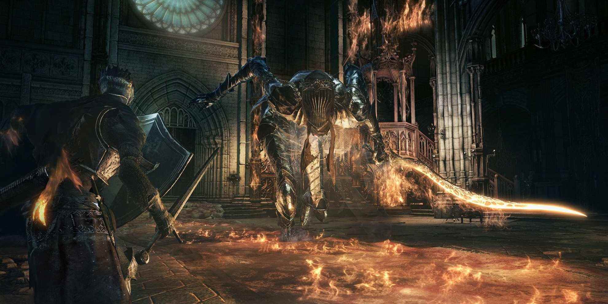 Dark Souls 3 Player Beats Jeu sans rouler
