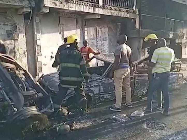 Haïti recherche les victimes de l’explosion d’un camion-citerne qui a fait au moins 60 morts