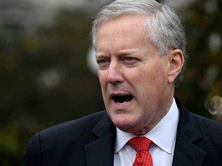 La Chambre des États-Unis déclare l’ex-chef de cabinet de Trump, Mark Meadows, coupable d’outrage et demande des poursuites