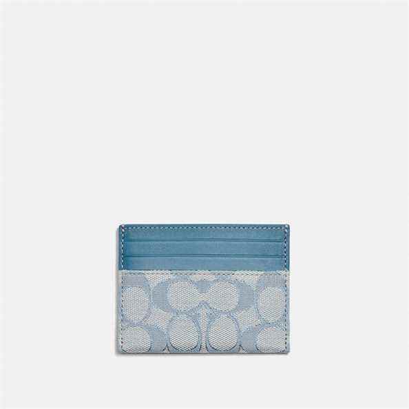 Porte-cartes Coach En Jacquard Signature