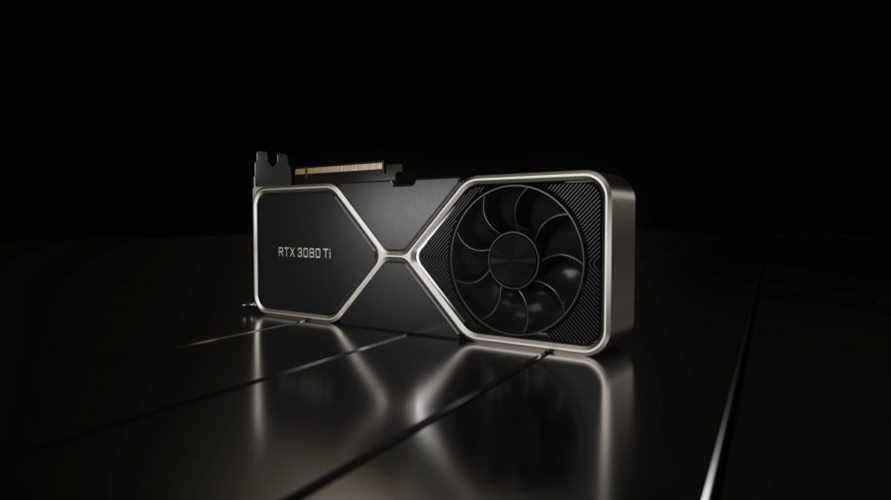 La carte graphique RTX 3080 Ti de Nvidia, telle que présentée au Computex 2021