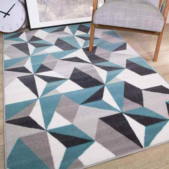 Tapis Kaledoscope gris Milan