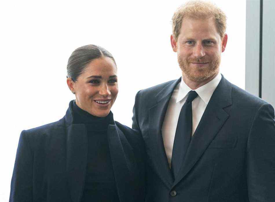 Meghan Markle et le prince Harry seraient « aimants »  la vie d'une famille de quatre personnes, photographiée au World Trade Center en septembre 2021. (Getty Images)