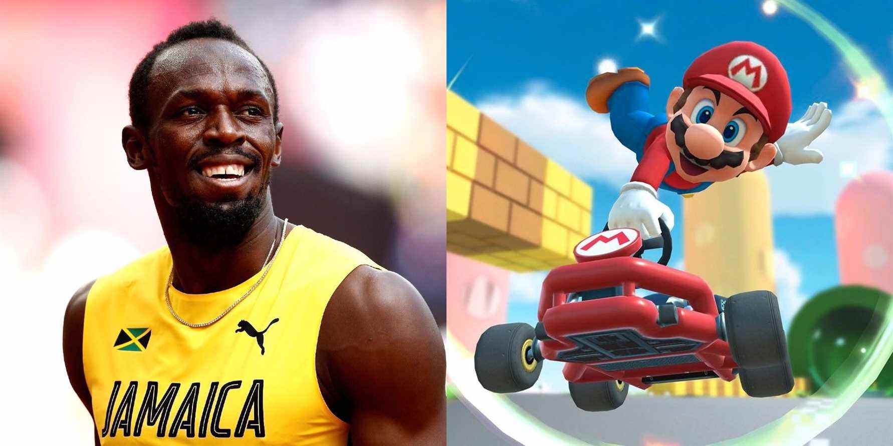 Le médaillé olympique Usain Bolt est un grand fan de Mario Kart
