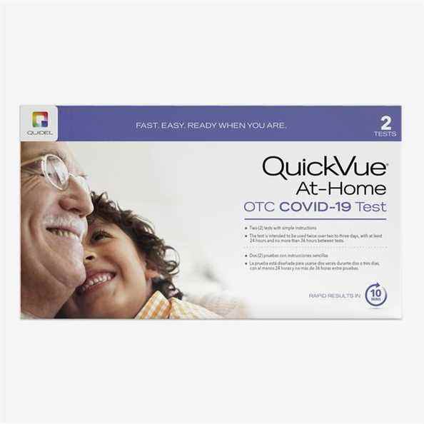 Kit de test COVID-19 OTC à domicile QuickVue