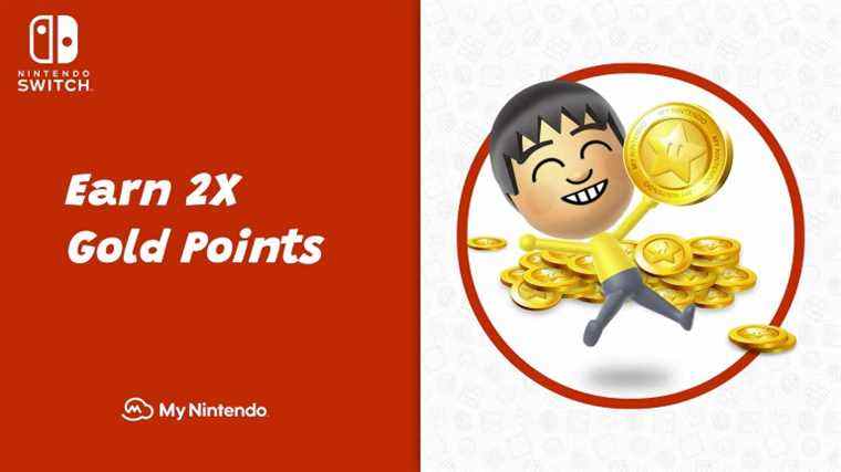 Promotion My Nintendo pour doubler les points d'or sur certains jeux Switch
