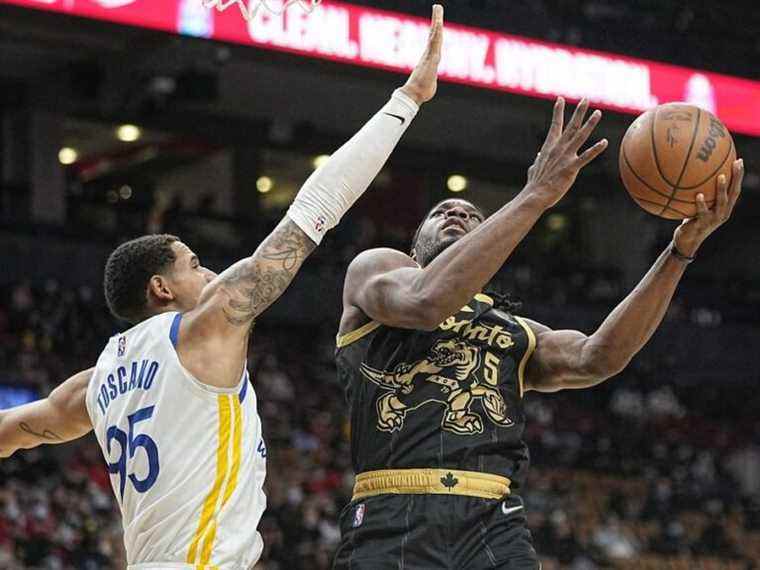 Les Raptors de Toronto conservent leur service dans la victoire contre les Warriors en sous-effectif