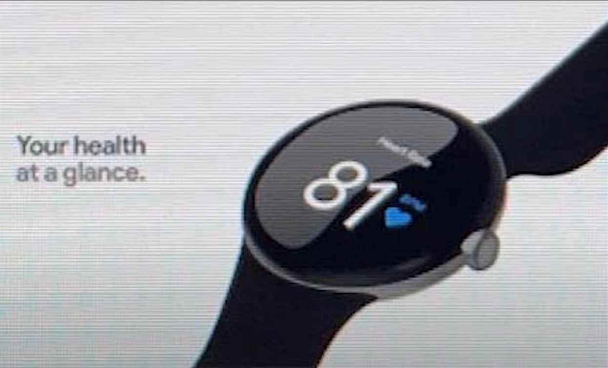 une fuite d'image de la Google Pixel Watch